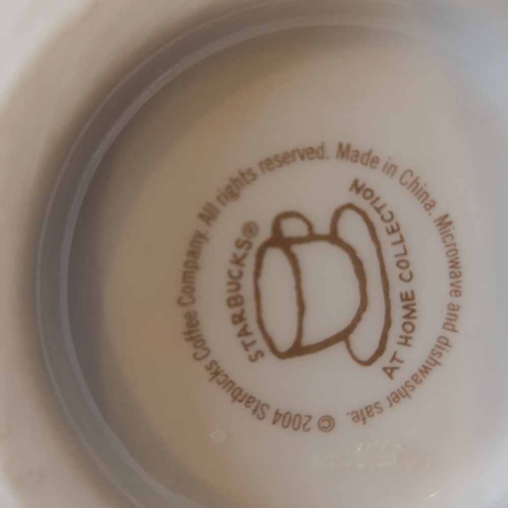 Starbuck's at Home Collection 2004 Set of Two Cherry Stem Mugs - Picture 5 of 6